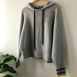 Grey knit hoodie - H&M x Pringle of Scotland